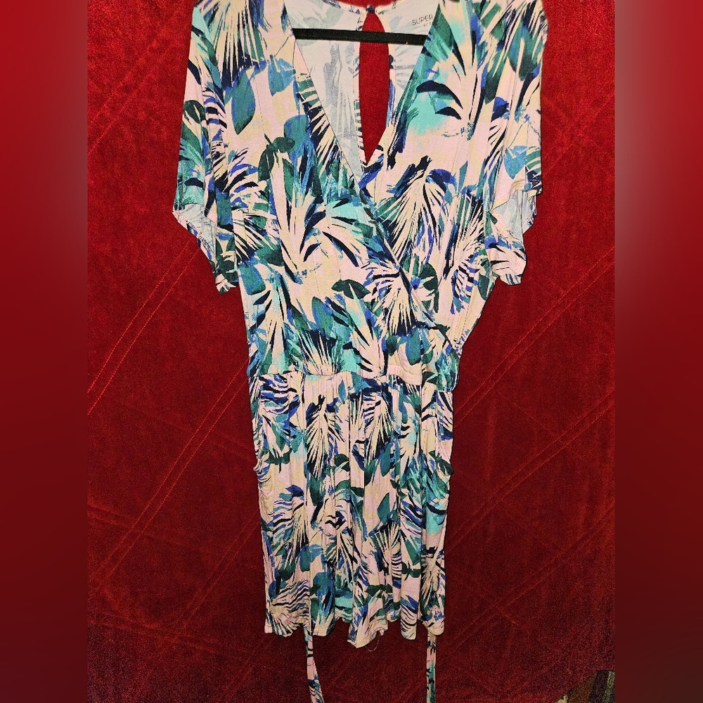 Torrid Tropical Print Wrap Dress
